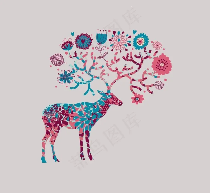 动物世界图片ai矢量模版下载