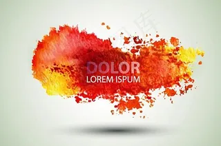 泼墨水彩背景矢量