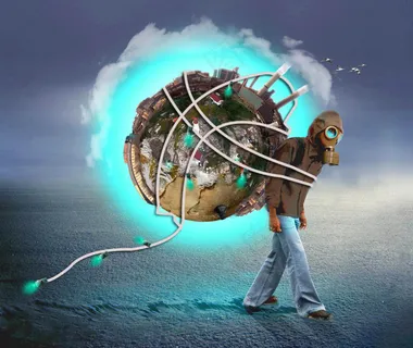 爱护地球创意海报