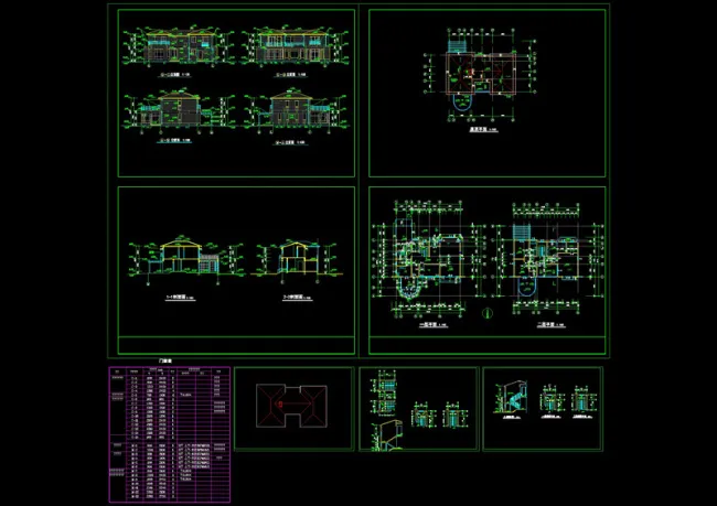 欧式别墅全套方案图
