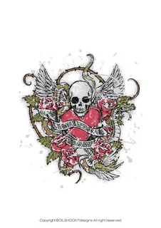 潮流骷髅头系列矢量素材-2（54个...