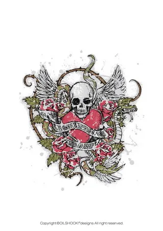 潮流骷髅头系列矢量素材-2（54个...