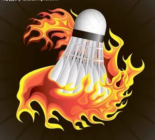 羽毛球设计图片