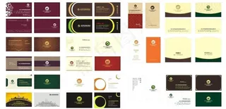 高档的个人名片设计矢量素材