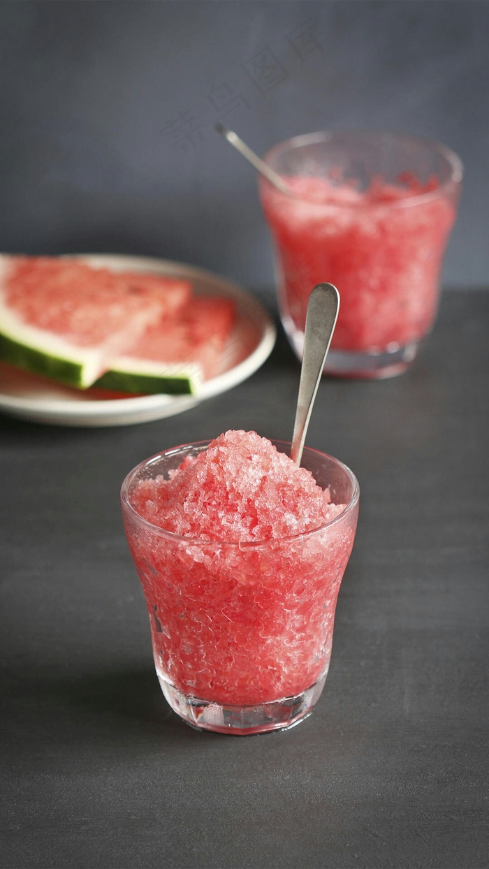 西瓜炒冰高清摄影图片