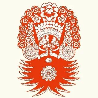 京剧人物剪纸 矢量CDR_80