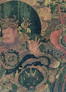 法海寺壁画-23西方广目天王局部 法海寺壁画-23西方广目天王局部