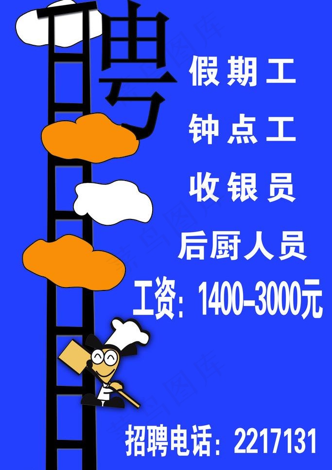 快餐厅招聘图片psd模版下载