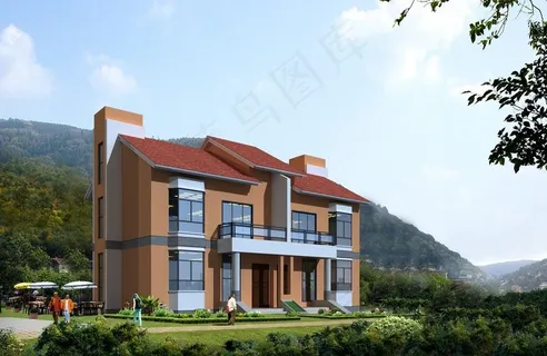 建筑效果图psd图片