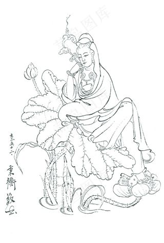 观音画图片