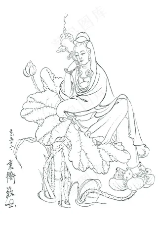 观音画图片