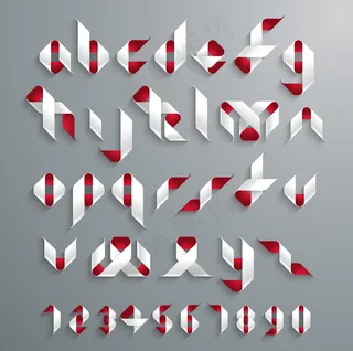 卡通字母矢量素材免费下载