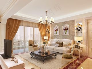 客厅正面效果图