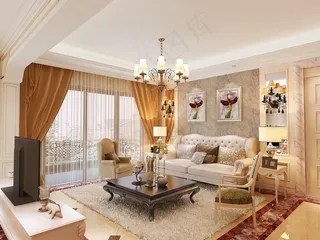 客厅正面效果图