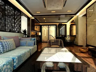 中式风格客厅效果图