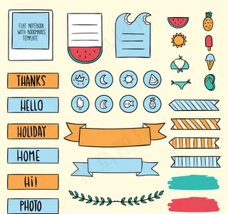 笔记本手工绘制附件的收集