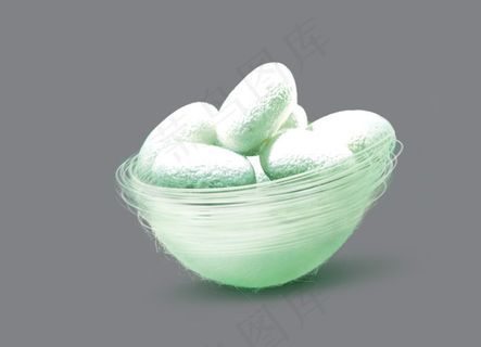 蚕丝分层已经扣好素材图