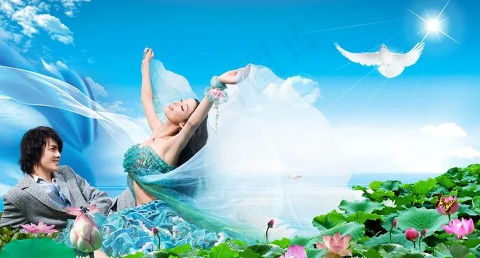 精美 婚纱模板图片(4724X2834(DPI:300))psd模版下载