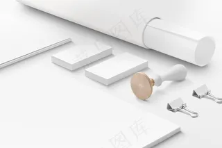 简单大气白色品牌模板VI智能样机