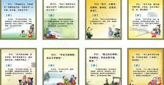 学校论语宣传画图片