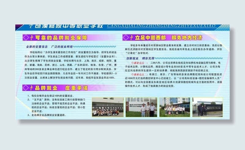 嘉陵职业学校展板图片(7205X3602(DPI:75))psd模版下载