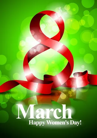 妇女节创意图案02—矢量素材