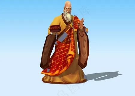 老和尚3d模型图片