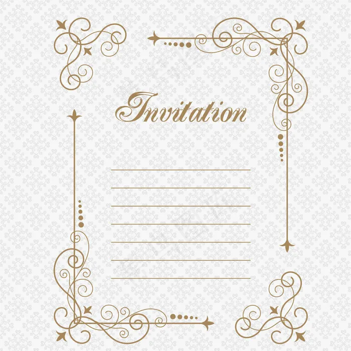 欧式花纹花边图片eps,ai矢量模版下载