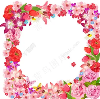 鲜花 花边图片