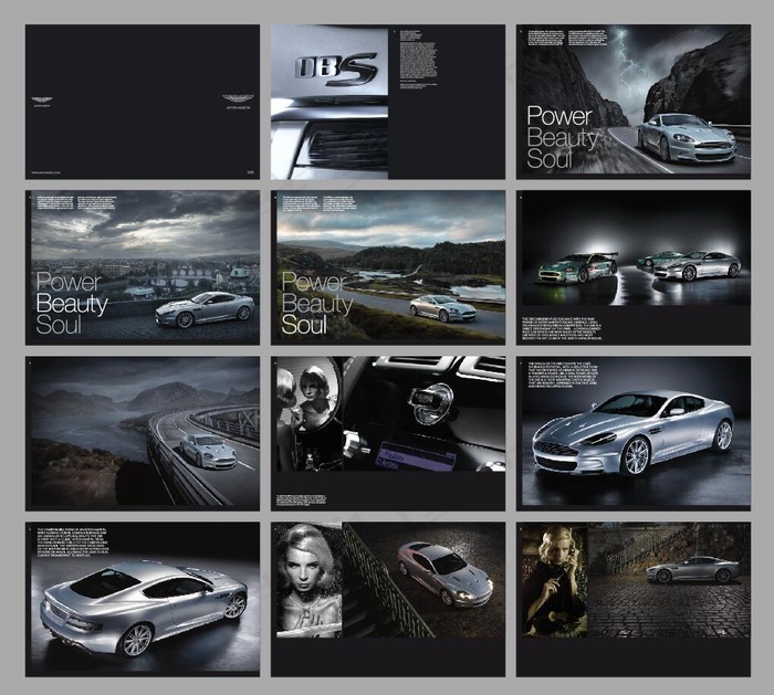 汽车宣传册矢量素材