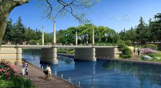 城市公园景观效果图图片