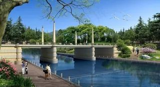 城市公园景观效果图图片