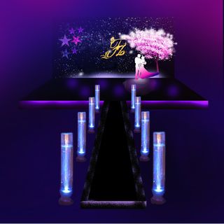 暗夜星空  婚礼舞台设计