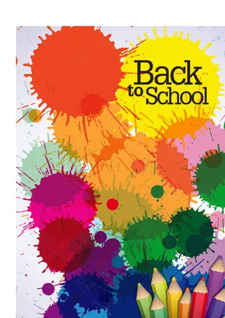 彩色铅笔插图矢量素材02