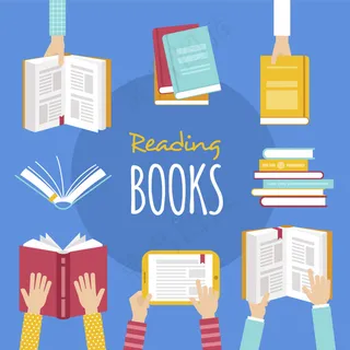 扁平卡通书本素材