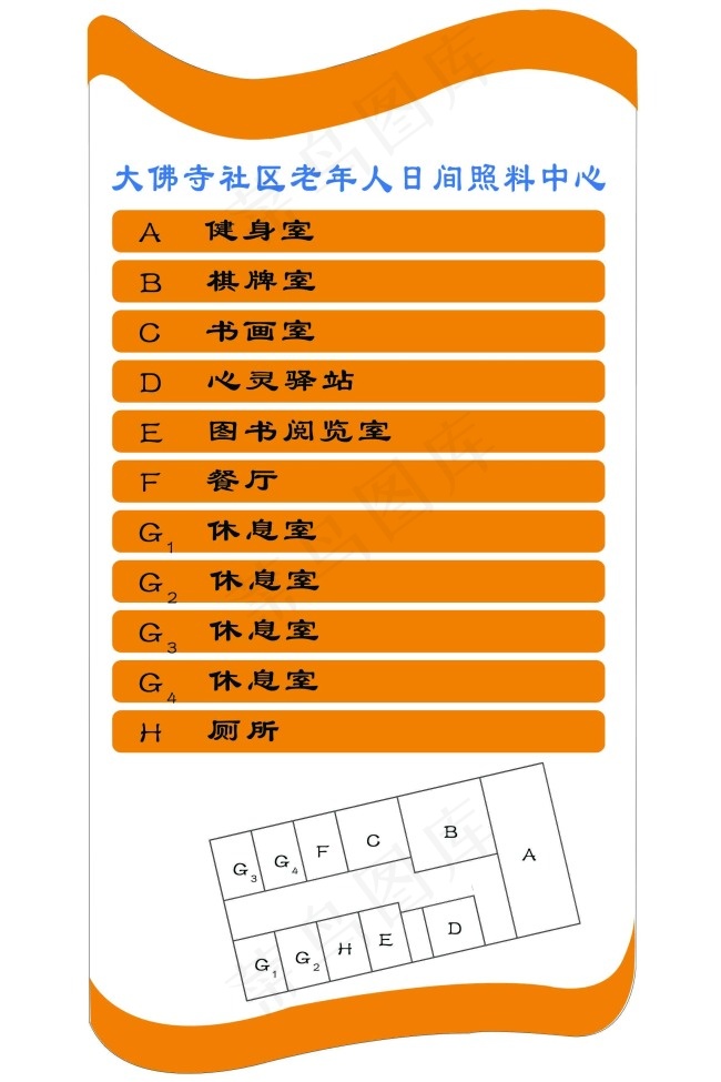 楼层标识牌