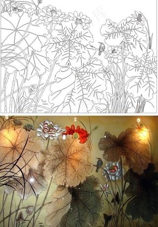 艺术玻璃矢量图图片