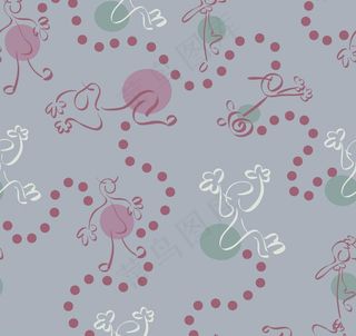 抽象线条人像底纹背景图片