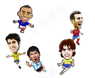卡通足球球星