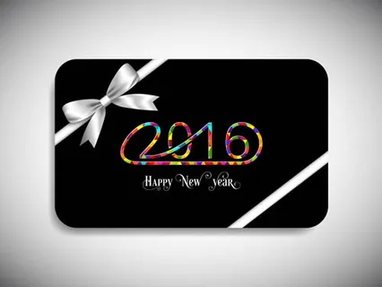  新年送礼卡片矢量素材