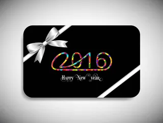  新年送礼卡片矢量素材