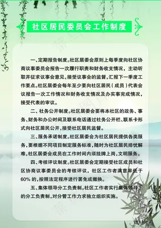 社区制度牌图片
