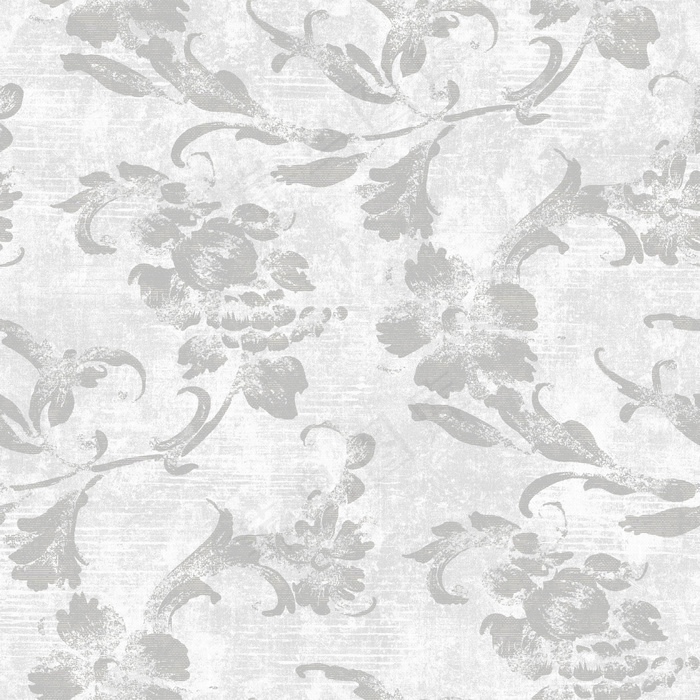 灰色卷草花壁纸背景素材下载