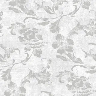 灰色卷草花壁纸背景素材下载