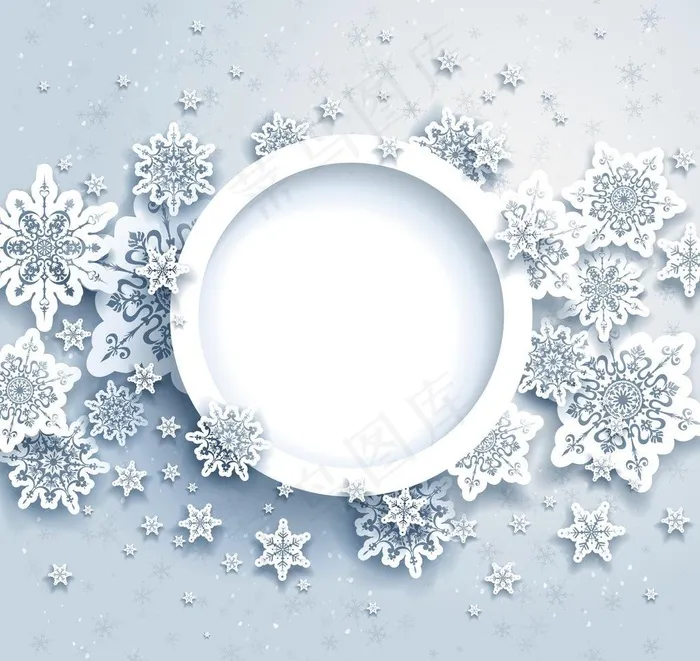 雪花图片eps,ai矢量模版下载
