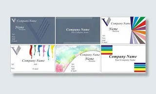 简约潮流名片卡片模板设计矢量素材