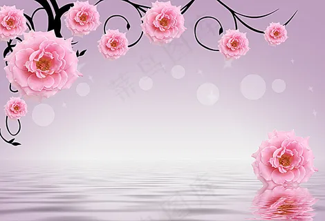 3D电视背景墙图片