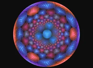 抽象动态光晕视频背景