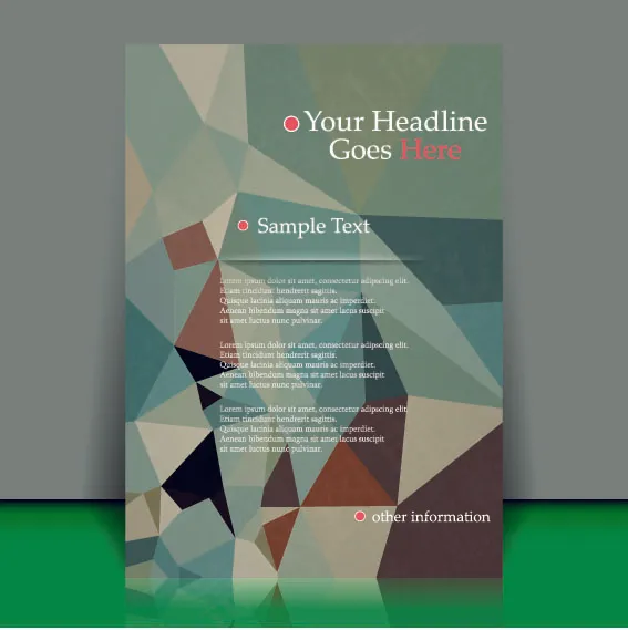 时尚创意画册封面矢量素材eps,ai矢量模版下载