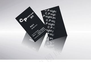 酒吧ktv创意名片图片